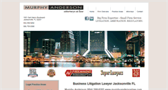 Desktop Screenshot of murphyandersonlaw.com